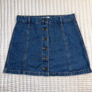 Forever21 Button-down Denim Skirt